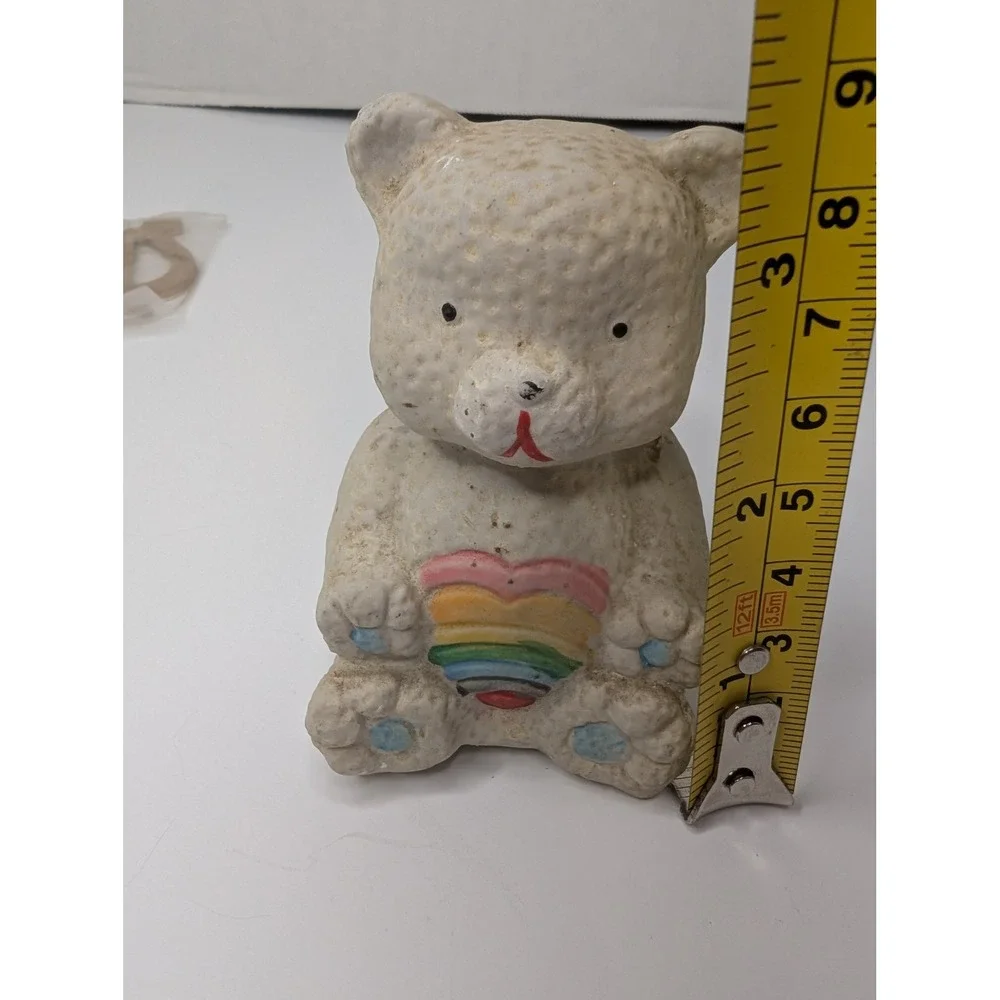 Vintage Christmas Decor Lot Santa Ornament‎ Caring Critter Chimer Bear Rainbow